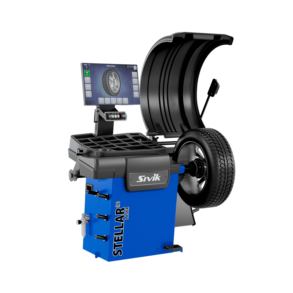 картинка Балансировочный станок STELLAR (p) LASER c диагностическими функциями Sivik